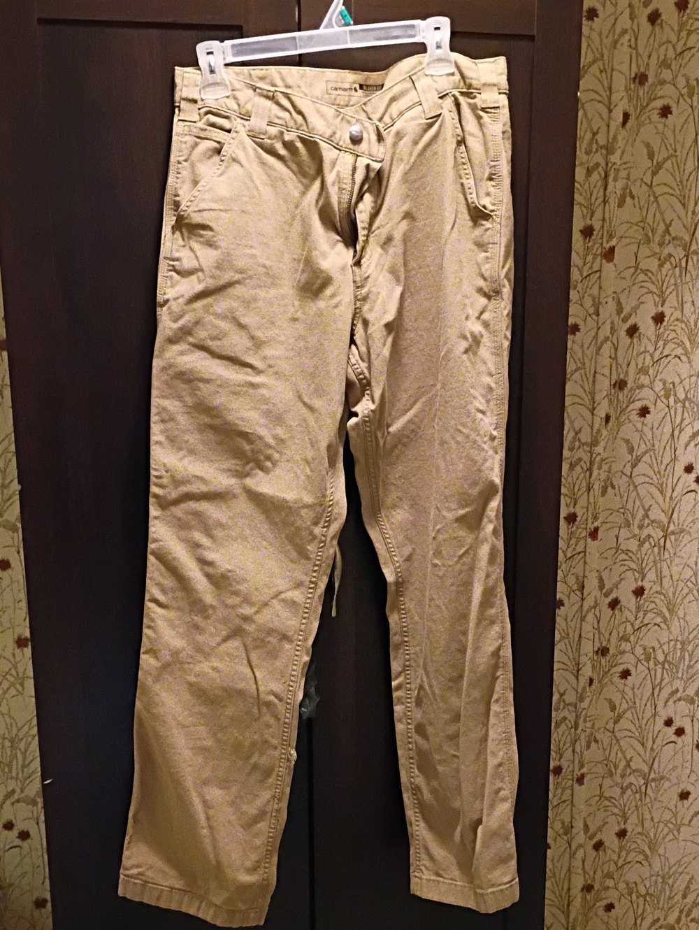 Carhartt Men's Khaki/Tan Straight-Leg Chinos